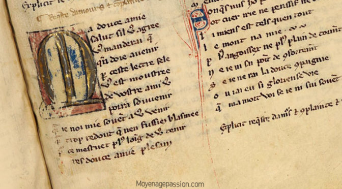 Courtoisie et Salut d’amour du manuscrit médiéval Français 837