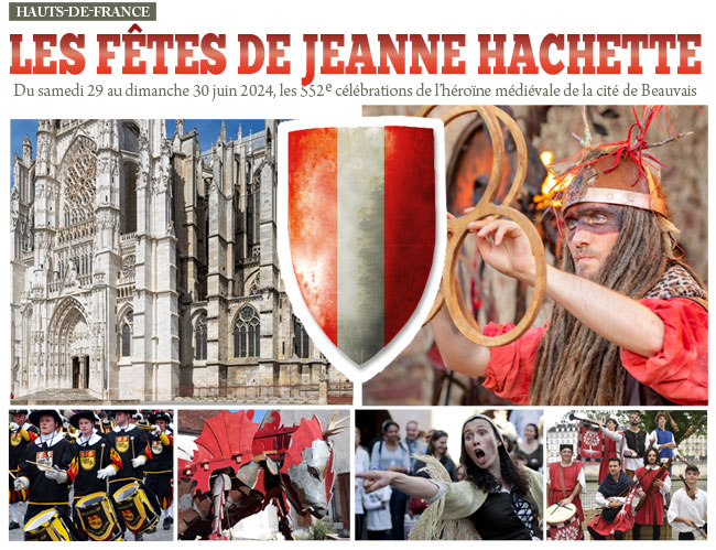 Animations médiévales et troupes historiques pour la 552e Fête médiévale de Jeanne Hachette à Beauvais